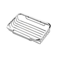 Buççin Online Mağaza Duxxa Kare Sabunluk - Krom 16x10 Cm Krom Gümüş Çok Renkli