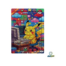 Ghostbastır Design Pikachu 99 Parça Ayaklı Puzzle Dekoratif Çocuk Yapbozu 0176