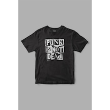 Punk Is Not Dead Baskılı Tişört Siyah
