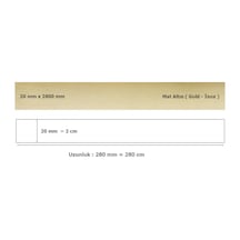 20 Mm X 2800 Mm Mat Altın Sibu Aynalı Pleksi Şerit Mobilya Süsü
