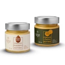 Kocamaar %100 Badem & Fıstık Ezmesi 2 Li Set