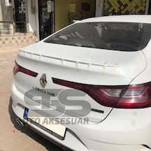 Renault Megane 4 Bagaj Üstü Slim Spoiler Piano Black Parlak Beyaz (Sts Oto Aksesuar)
