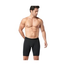 Gümüş 6'lı Erkek Uzun Likralı Boxer Siyah