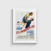 It S A Wonderful Life 1946 Film Posteri Tablo Çerçeveli Poster Duvar Dekorasyonu Beyaz Çerçeveli Tablo Beyaz Çerçeveli Tablo Dn11d296beyaz