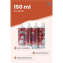 Kar Spreyi 150 Ml Cama Yazılabilen Yılbaşı Pencere Süsleme Sprey