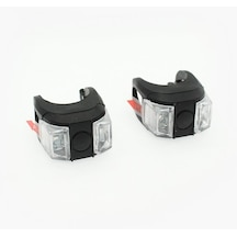 Bisiklet Ön + Arka Far Seti Jy-267-6a Silikon Polis Çakarlı