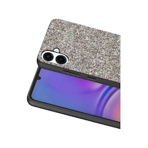 Onegif Samsung Galaxy A07 4g Uyumlu Bright Simli Kapak - Gümüş