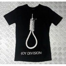 Joy Division Baskılı Unisex %100 Pamuk Siyah T-shirt SIYAH