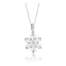 Papatya Silver 925 Ayar Gümüş Kar Tanesi Kolye