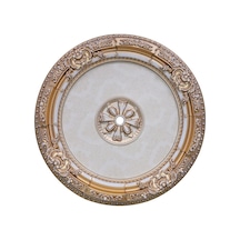 90x90 Oval Bronz Renk Saray Tavan Göbek
