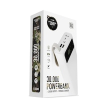 Powerway TX30 Beyaz 30.000 mAh Led Işıklı Powerbank