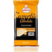Katsan Ovalette Kuvertür Beyaz Çikolata 2500 G