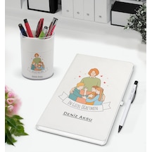 Bk Gift Kişiye Özel İsimli Öğretmenler Günü Tasarımlı Defter Kalem Ve Kalemlik Hediye Seti, Öğretmene Hediye, Öğretmenler Günü - 6