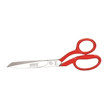 Merze 3257-7 Tırtırlı Kırmızı Saplı Yatık Regula Makası No:7 D-10