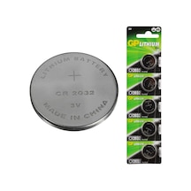 Gp Cr2032 Lıtyum 3V Düğme Pil 3 Volt 5'Li Blister Gp2032'lithium