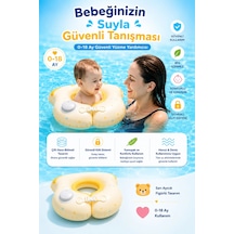 Bebek Can Simidi - Şişme Ayıcık Sarı - 0-18 Ay Güvenli Yüzme Yardımcısı Ar002