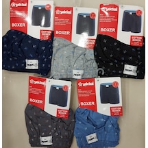 Yıldız 48 Erkek Karışık Desenli Battal Boxer 12 Adet 001