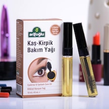 Kaş - Kirpik Bakım Yağı 20ml 10ml Kaş Lip Kapak +10ml Kirpik Rimel Kapak Olarak Eyebrow And Eyelash Care Oil With Separate Applicators For Brows And Lashes Diğer