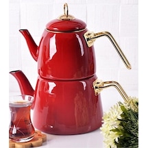 Bayev Elite Emaye Çaydanlık Kırmızı 200463 Red Kırmızı