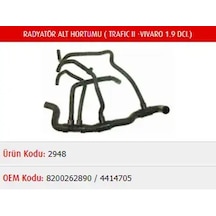 Master M2948 Radyator Hortumu Alt 4414705 8200262890