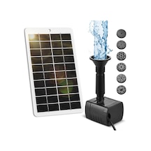 Lemestar Güneş Enerjili Bahçe Çeşmesi - 4w Güç, 9 Nozul, 6 Farklı Mod İle Kuş Banyosu Ve Havuzlar İçin