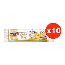 Koroplast Vanilya Büzgülü Orta Boy 15Li Çöp Torbası X 10 Paket