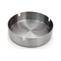 Paslanmaz Çelik Küllük, Yuvarlak Küllük 8 Cm Metal Metalik Yuvarlak