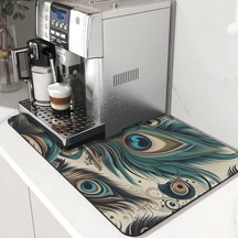 Valerine Life Kahve Makinesi Matı Su Geçirmez Kaymaz Yıkanabilir Çaycı, Çay Espresso Makinesi Pad 35x45cm 27240106