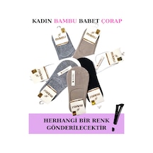 Alfa Aksesuar 03 Mısırlı 72300 Kadın Bambu Babet Çorap Asorti