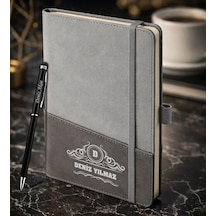 Bk Gift Kişiye Özel Gri Termo Deri Defter Ve Touchpen Kalem Seti -15, Kurumsal Ve Özel Hediye, Yeni İş Hediyesi Kobitmeyencom36050 Bk Gift