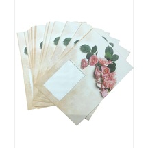 Keskin Color 13x18 Desenli Mektup Zarfı 10'lu Gül-8