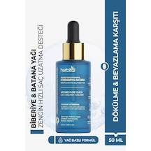 Herbital Biberiye & Batana Dökülme ve Beyazlama Karşıtı Saç Bakım Yağı 50 ML