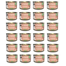 Schesir Ton Balıklı ve Somonlu Tam ve Dengeli Yetişkin Kedi Konservesi 24 x 85 G