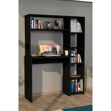 Moonlife Moonlife Duru Kitaplıklı Çalışma Masası Siyah