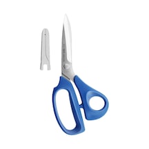 Kai V5210 Kılıflı Mavi Plastik Saplı Kumaş Kesim Makası 21 Cm