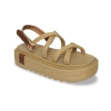 Bohonomad Tahiti Chunky Platform Kadın Sandalet - Bej