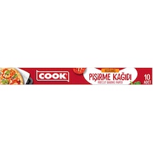 3 Adet Cook Yağlı Pişirme Kağıdı Kesilmiş 10'lu