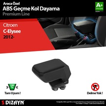 S-Dizayn Citroen C-Elysee Kol Dayama Kolçak Geçmeli ABS Siyah 201