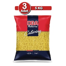 Oba Fiyonk Makarna 5 Kg X 3 Adet Uzun Süreli Stok Paketi