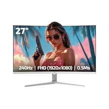 Gamepower Vivid V60 27" Curved Rgb Beyaz 240hz 0.5ms Fhd 1500r Cece5gmp0064