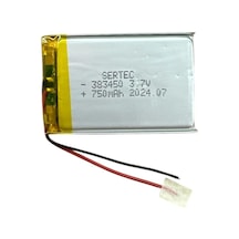 383450 3.7v 750 Mah Li-polymer Pil Devreli/1.5a