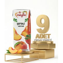Meysu Nektar Şeftali 9x200 Ml