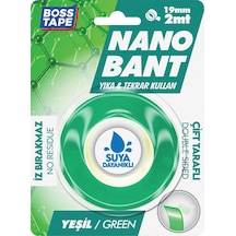 2 Metre Çok Güçlü Çift Taraflı Nano Bant Yeşil