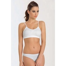 Miss Fit Pedli Büstiyer Dikişsiz Ince Askılı 11003