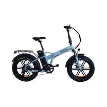 Torc Trc-10 Gaz Kollu Elektrikli Katlanır Bisiklet 420h Md 20 Jant 7 Vites Turkuaz Çok Renkli