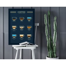 Bk Home Coffee Tasarımlı Kanvas Tablo 50x70cm-14