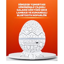 Projektörlü Gece Lambası Dinozor Yumurtası Tasarımı Uuczzzdinazoryumurta-6 Beyaz