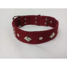 Kozaklı Süslü Köpek Tasması Kırmızı 75 x 5 CM Kırmızı