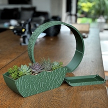 Bezos 3d Baskı Self-watering Planter - Kendi Kendini Sulayan Saksı-yeşil Nxrlvng