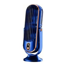 5 Led Işıklı 11.8 İnç Kanatsız Masa Vantilatörü Mavi A,